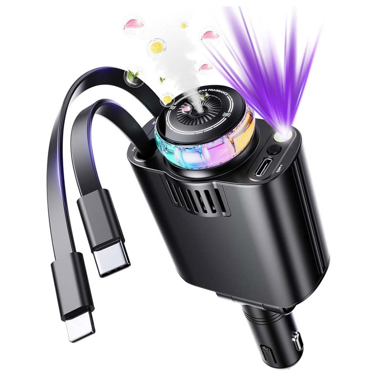 شارژر فندکی خودرو W&O مدل Starlight 5in1