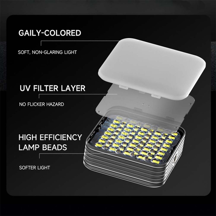 نور لایت باکس RGB LED مدل D12S قابلیت تنظیم رنگ و دما
