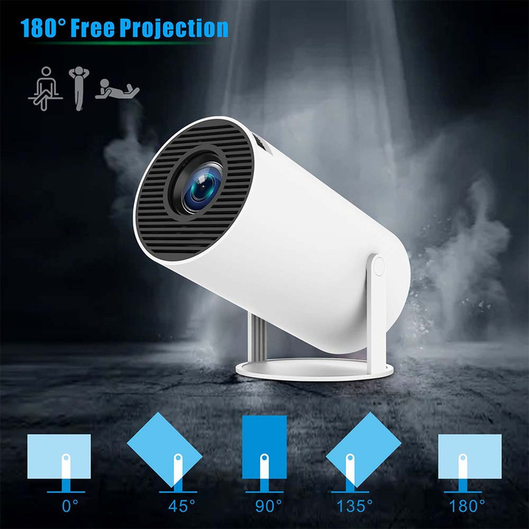 ویدئو پروژکتور HY300 اندروید 11 با WiFi و بلوتوث